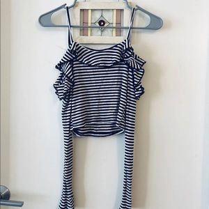Urban outfitters off shoulder crop top